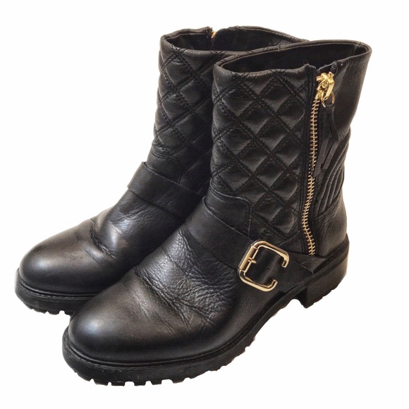 low biker boots